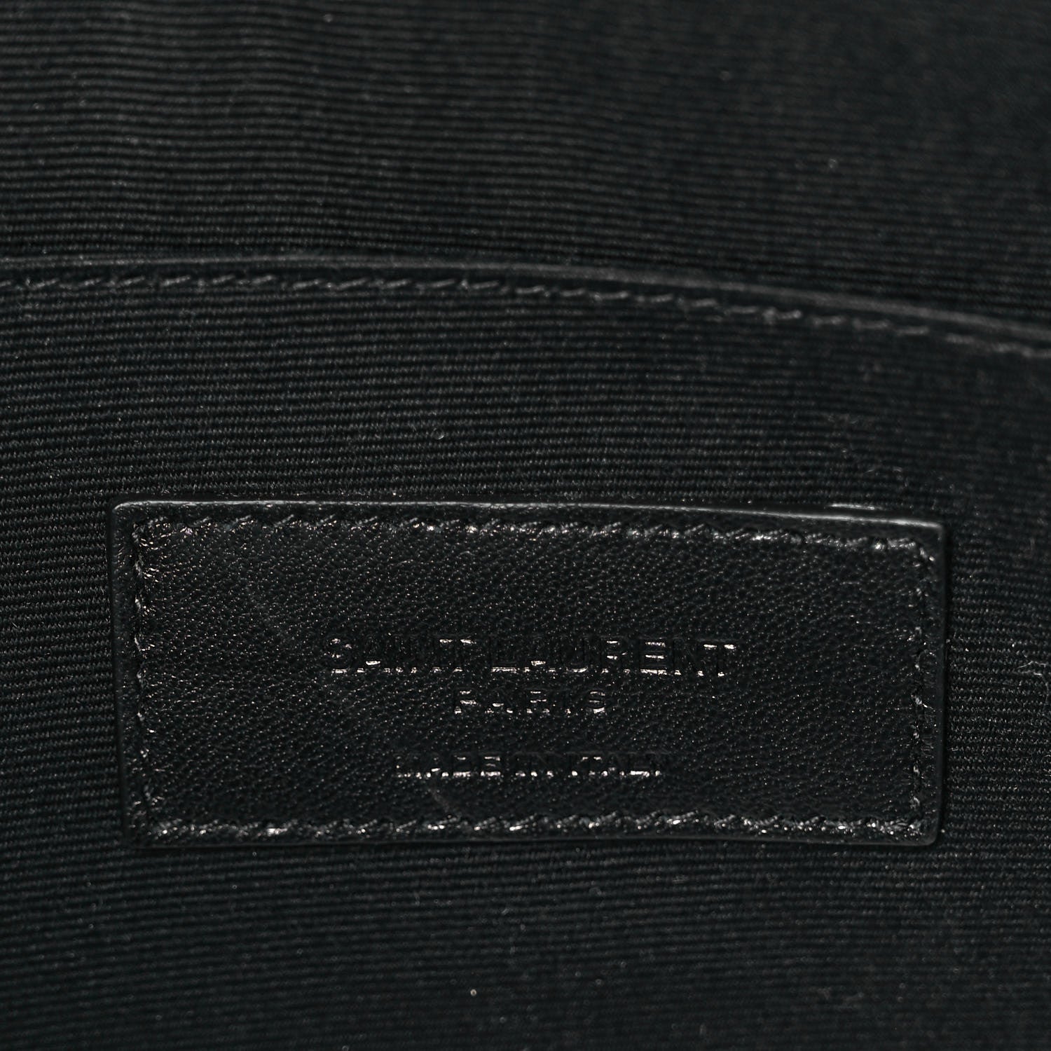 Saint Laurent Calfskin Studded Letters Zipped Clutch Black 8 of 11