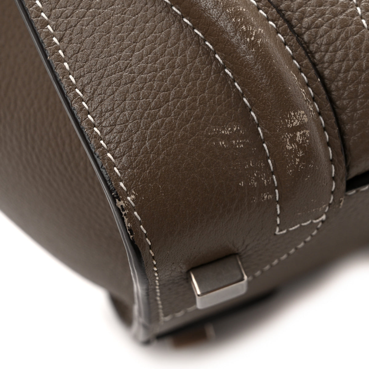 Drummed Calfskin Micro Luggage Souris