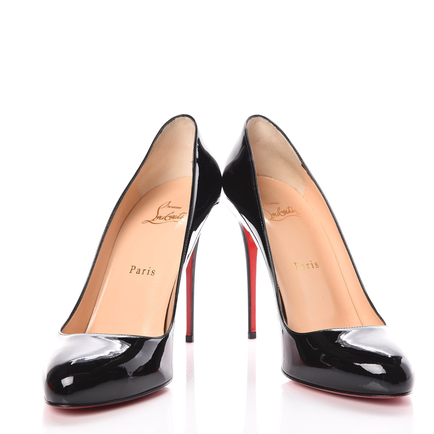 Christian Louboutin Patent Dorissima 100 Pumps 39 Black 5 of 9