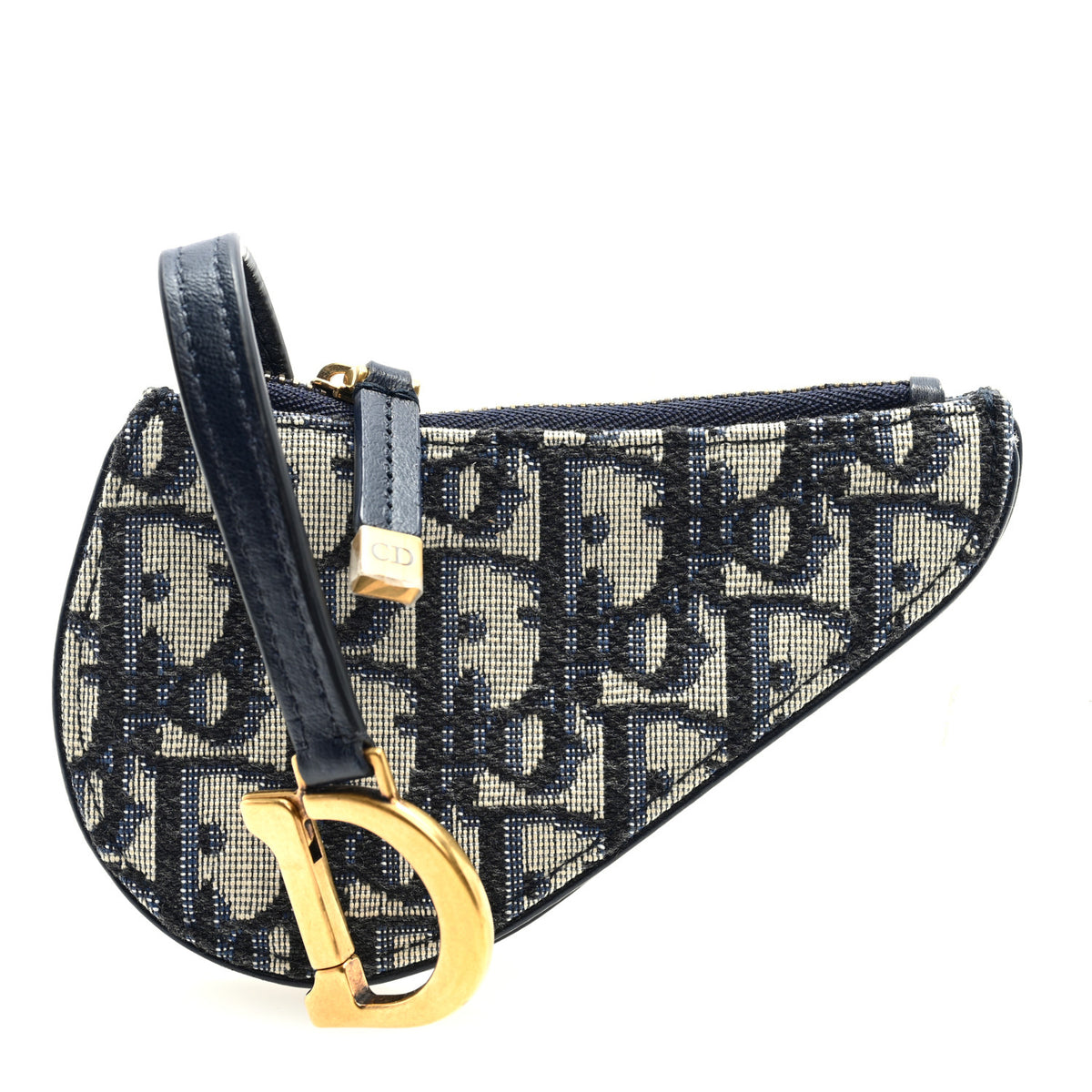 Oblique Saddle Coin Purse Blue