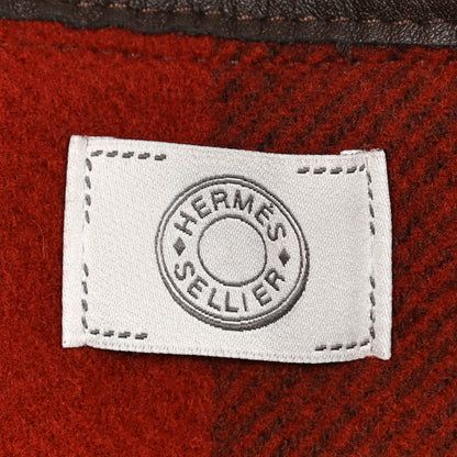 Hermes Wool Calfskin Casaque Poncho Ebene 2 of 3