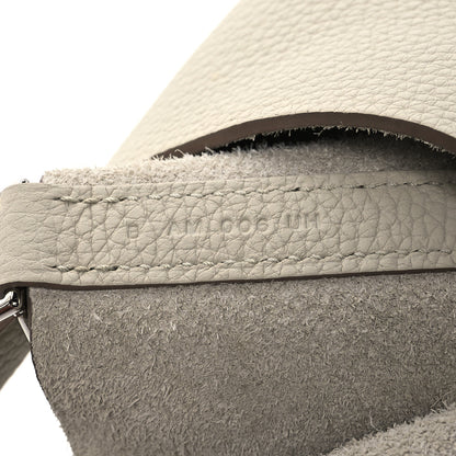 Hermes Taurillon Clemence Picotin Lock 22 MM Beton 7 of 12