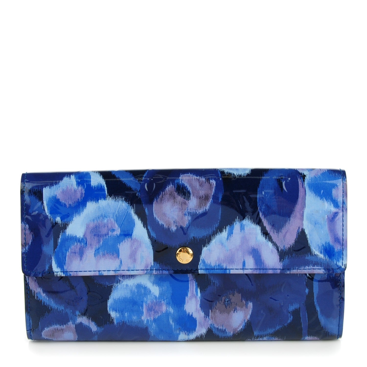 Louis Vuitton Vernis Ikat Sarah Wallet Grand Blue 1 of 7