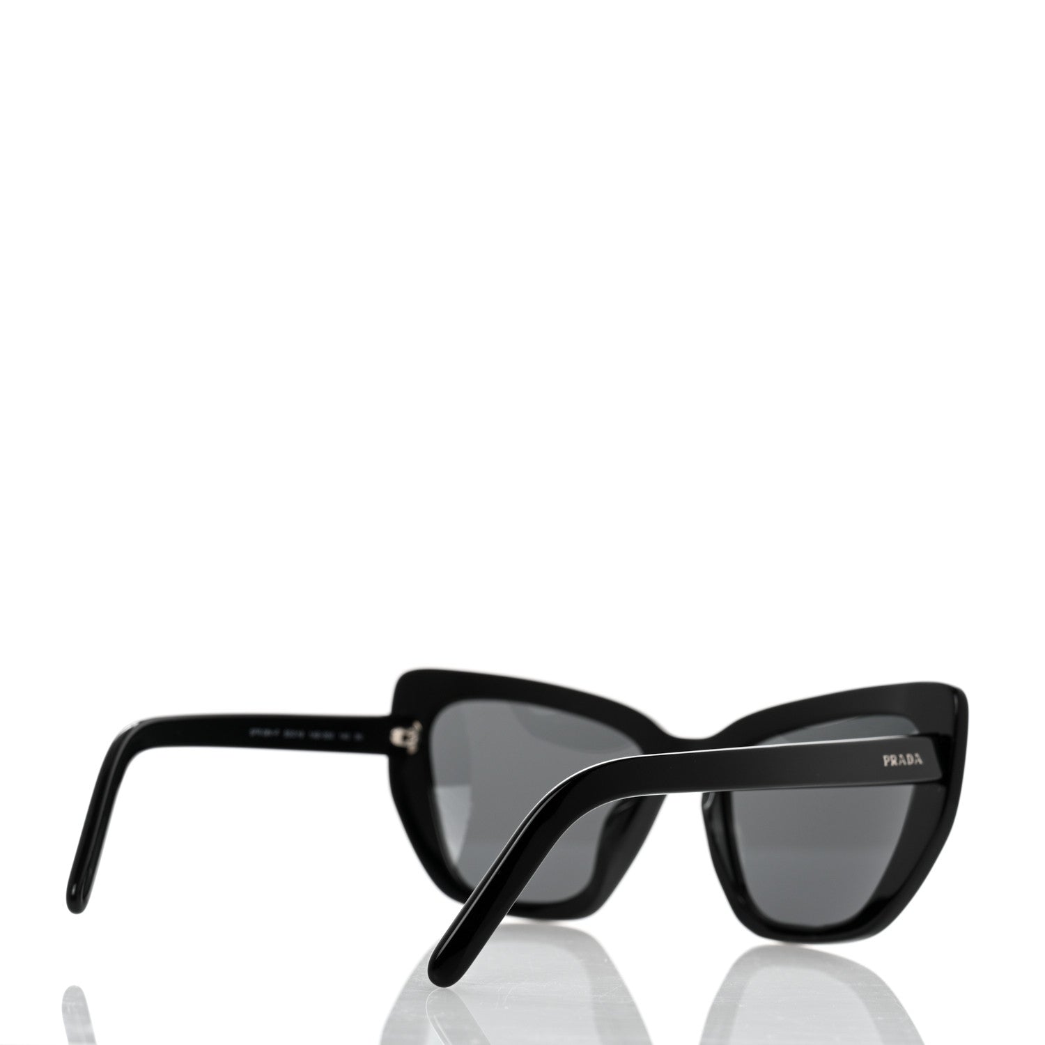 Prada Cat Eye Sunglasses SPR 08V Black 4 of 7