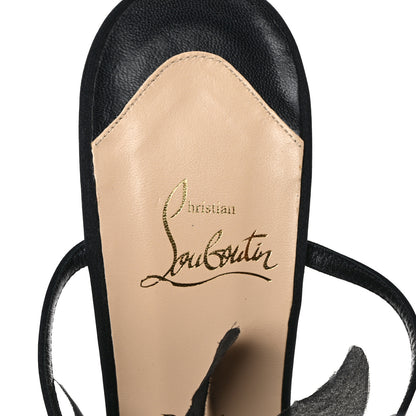Christian Louboutin Satin Petal Mount Street Sandals 40.5 Black 7 of 7