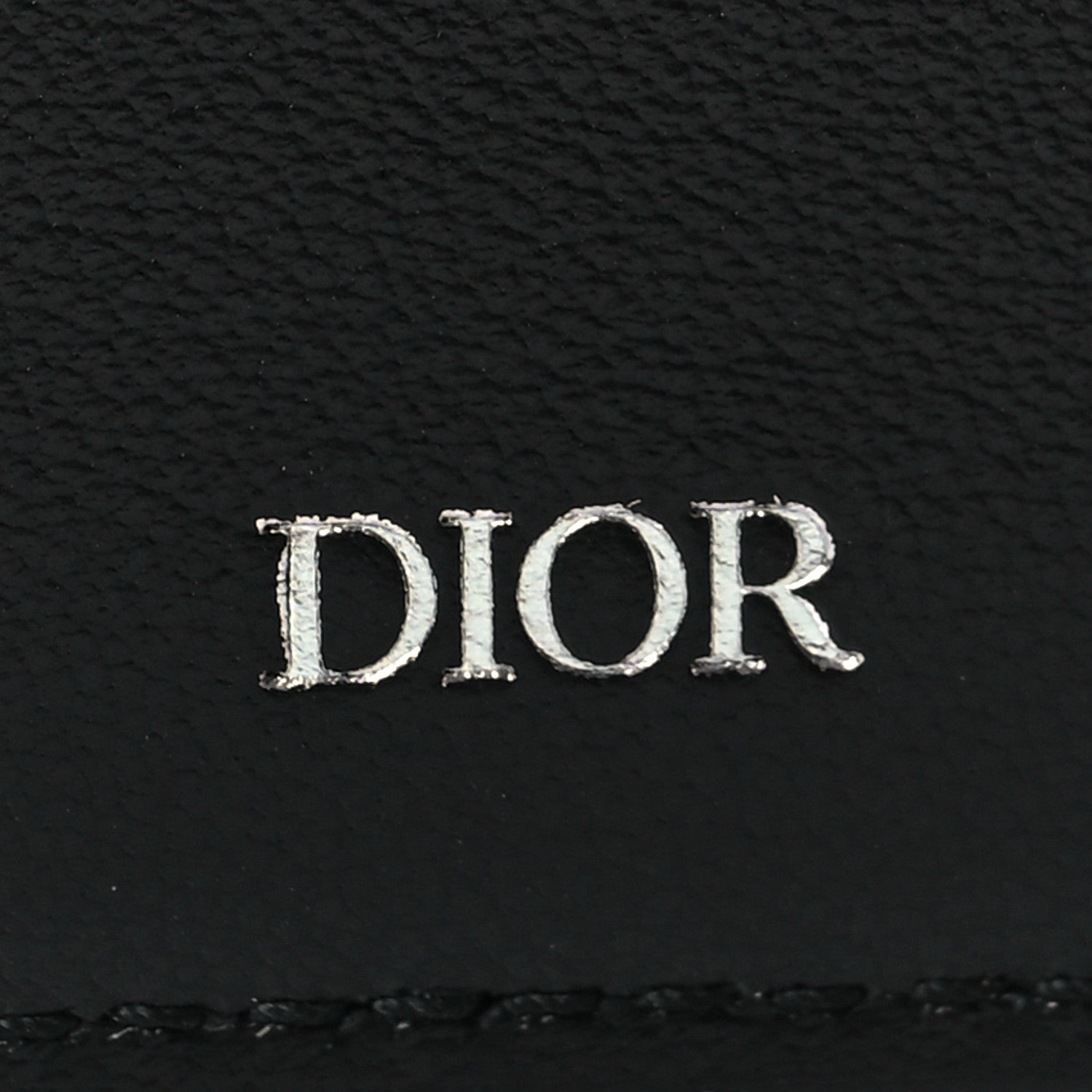 Christian Dior Calfskin Perforated Oblique Bi-Fold Do Galaxy Wallet Black 6 of 7