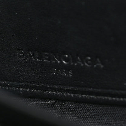 Balenciaga Matte Goatskin Rubber Covered Classic Hardware Continental Zip Around Wallet Black 6 of 10