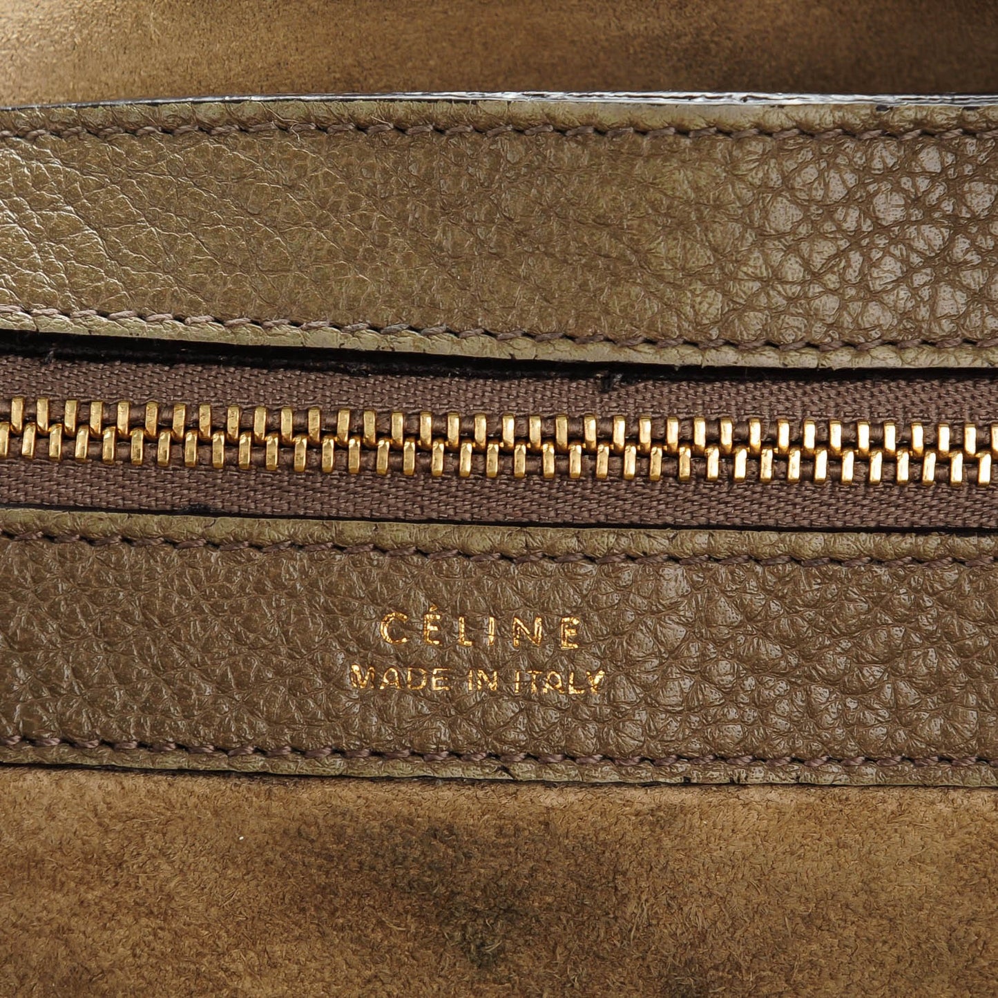 Shiny Grained Calfskin Small Belt Cabas Phantom Souris