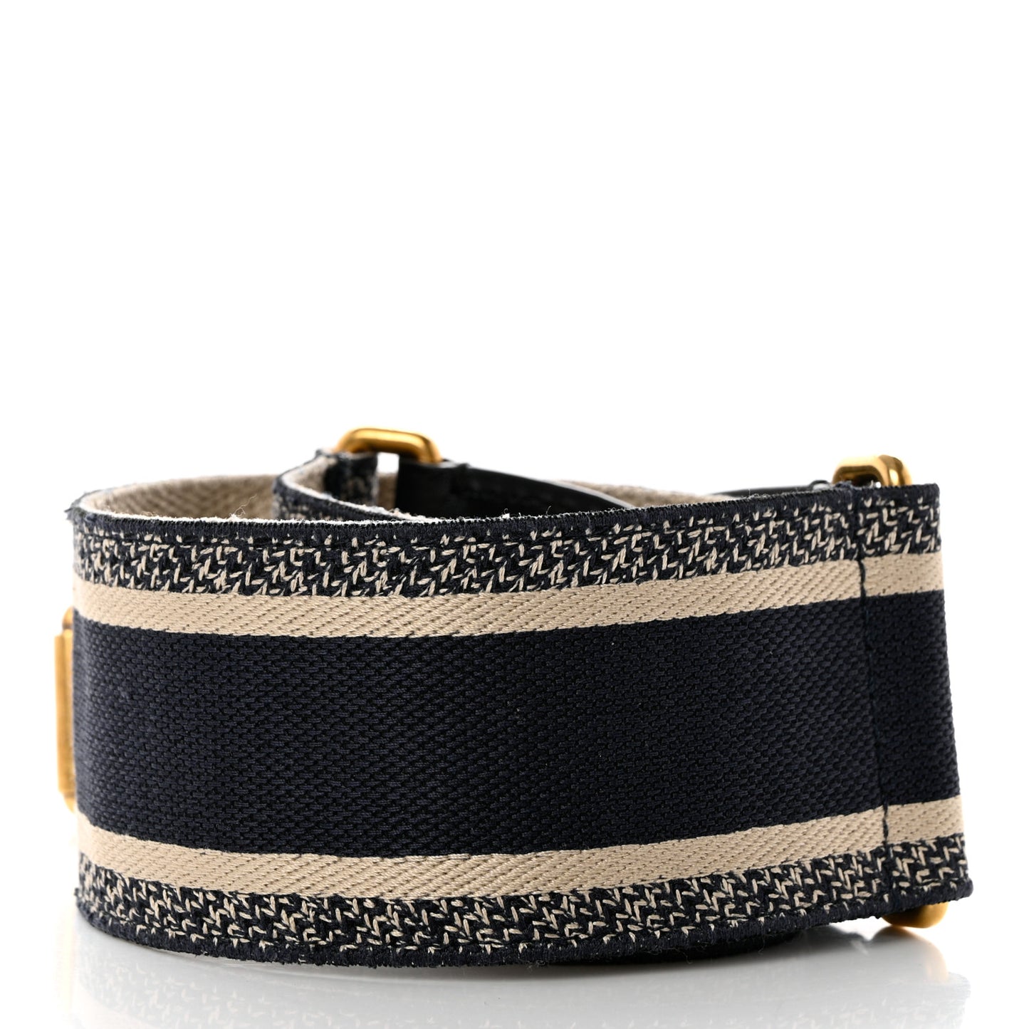 Canvas Embroidered Large Book Belt 85 34 Bleu