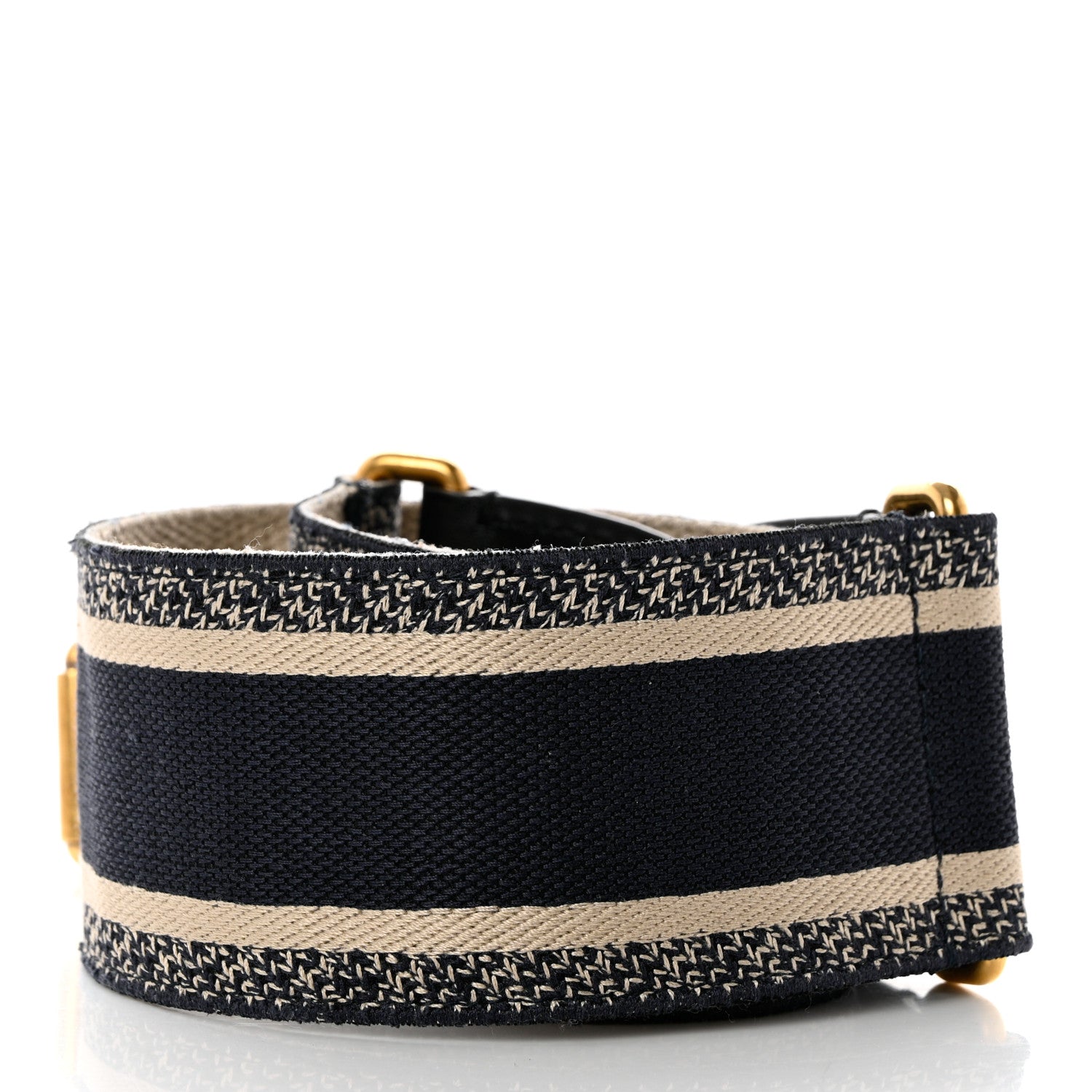 Christian Dior Canvas Embroidered Large Book Belt 85 34 Bleu 2 of 7