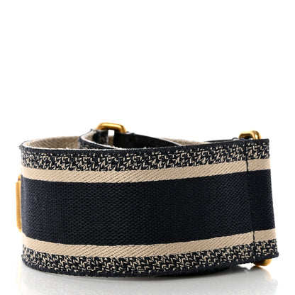 Christian Dior Canvas Embroidered Large Book Belt 85 34 Bleu 2 of 7