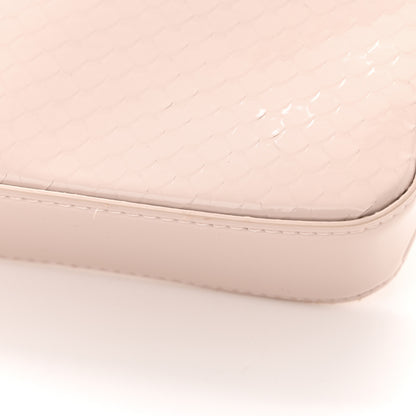 Christian Louboutin Patent Calfskin Snake Effect Loubila Chain Clutch Light Pink 11 of 12