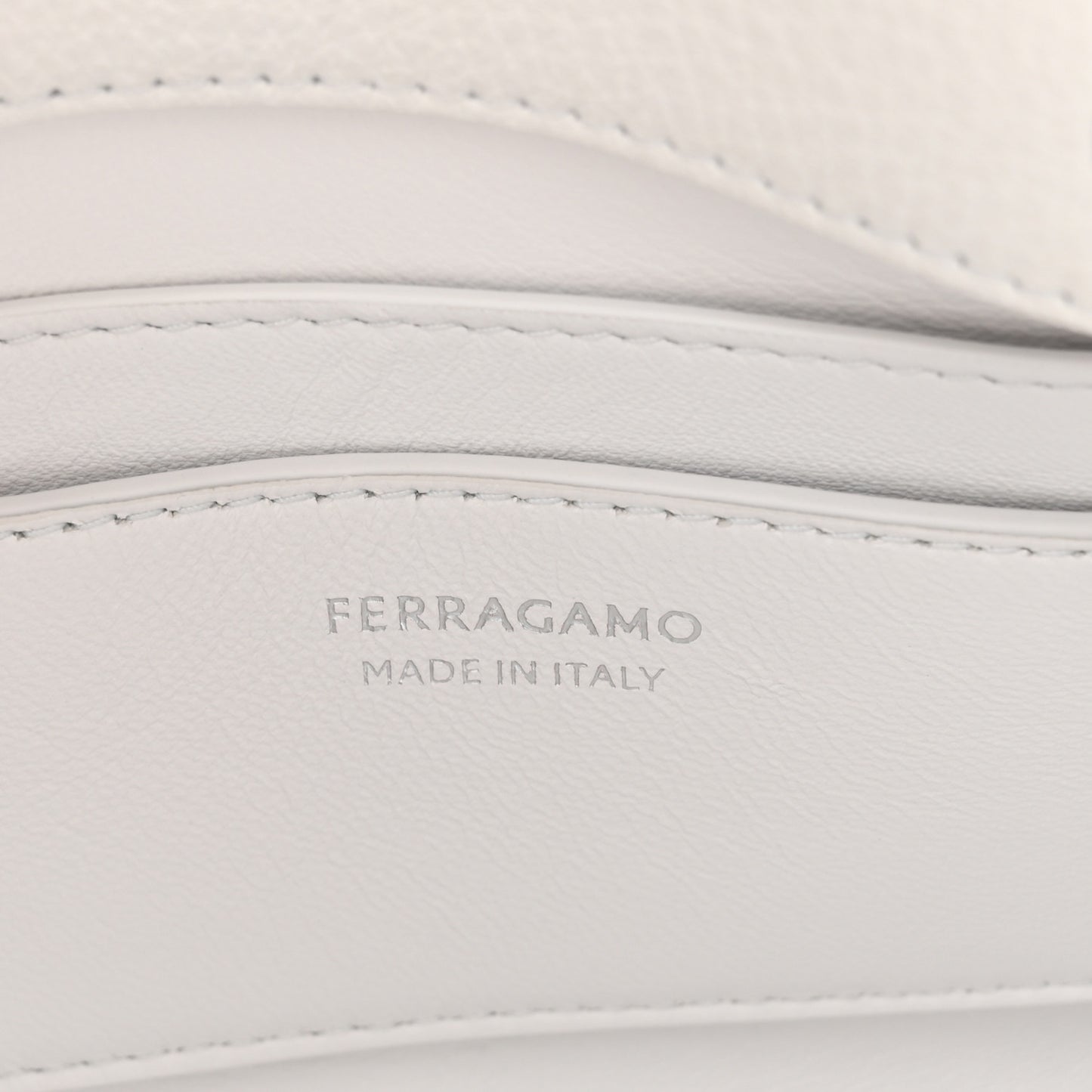 Calfskin Small Hug Pouch White
