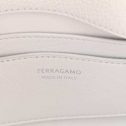 Salvatore Ferragamo Calfskin Small Hug Pouch White 6 of 9