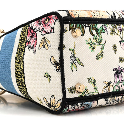 Christian Dior Canvas D-Constellation Embroidered Medium Lady D-Lite Latte Multicolor 10 of 10