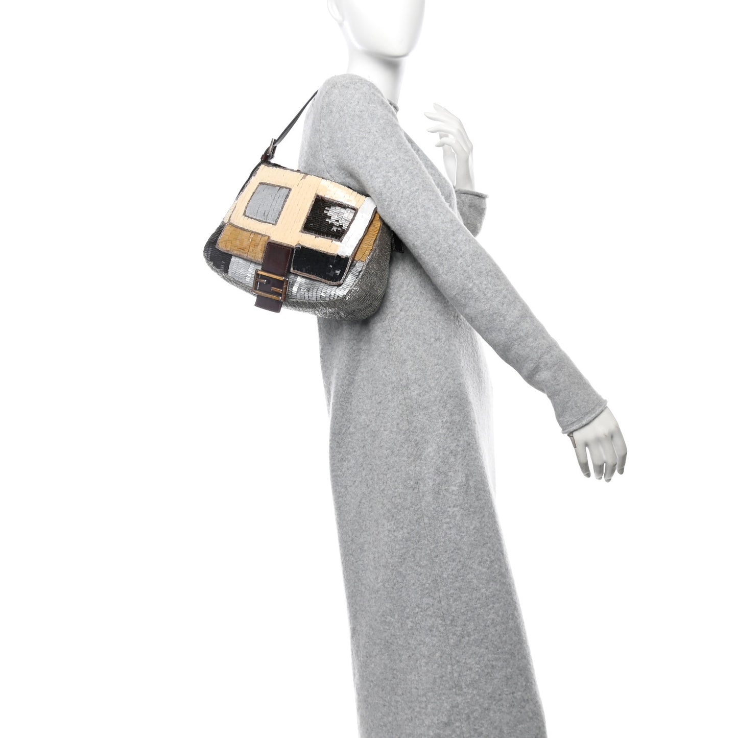 Sequin Paillettes Mama Baguette Multicolor