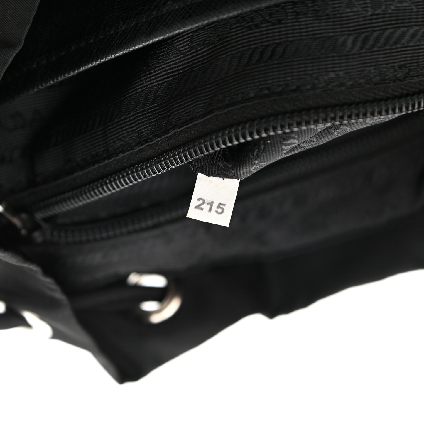 Tessuto Nylon Saffiano Medium Backpack Black