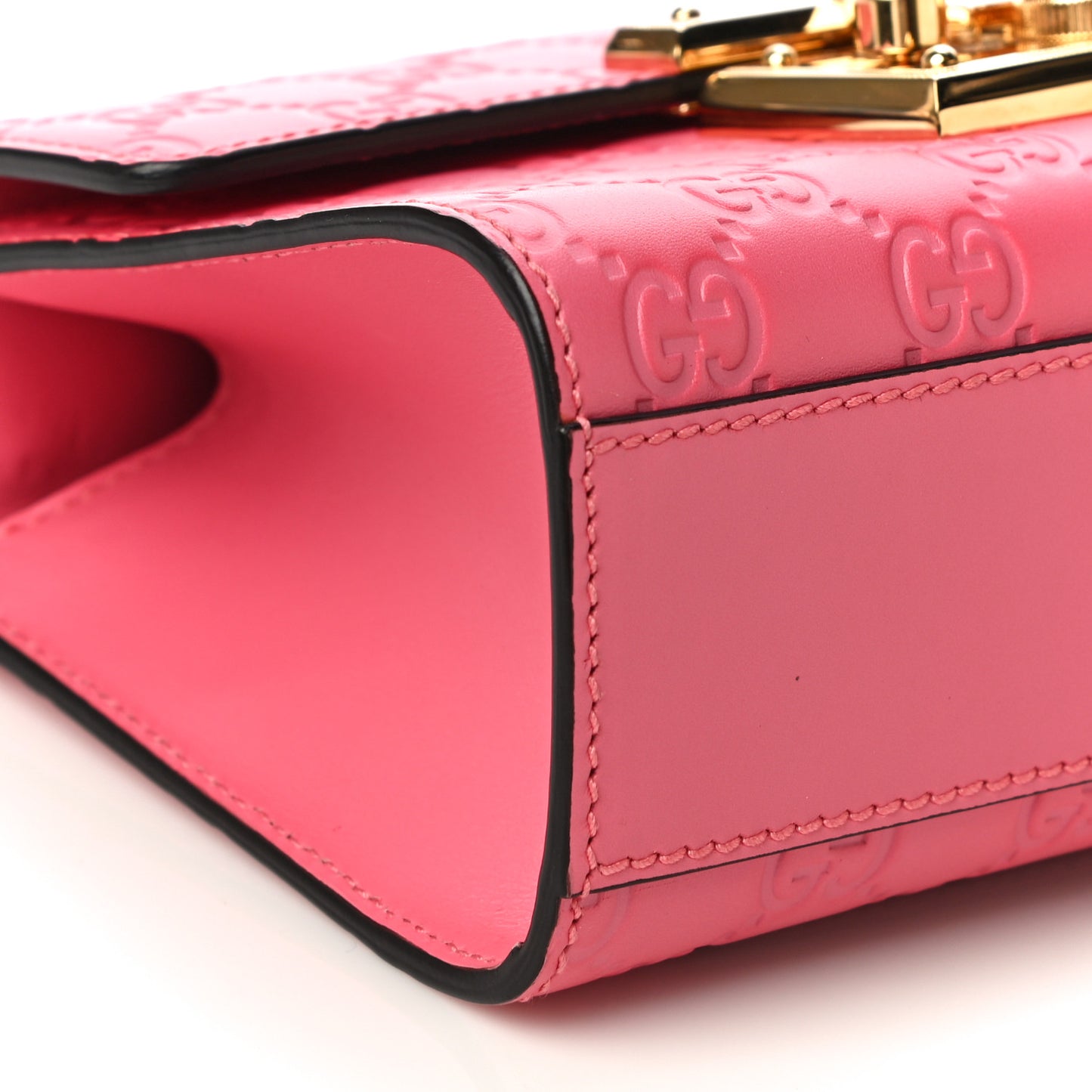 Guccissima Small Padlock Shoulder Bag Flush