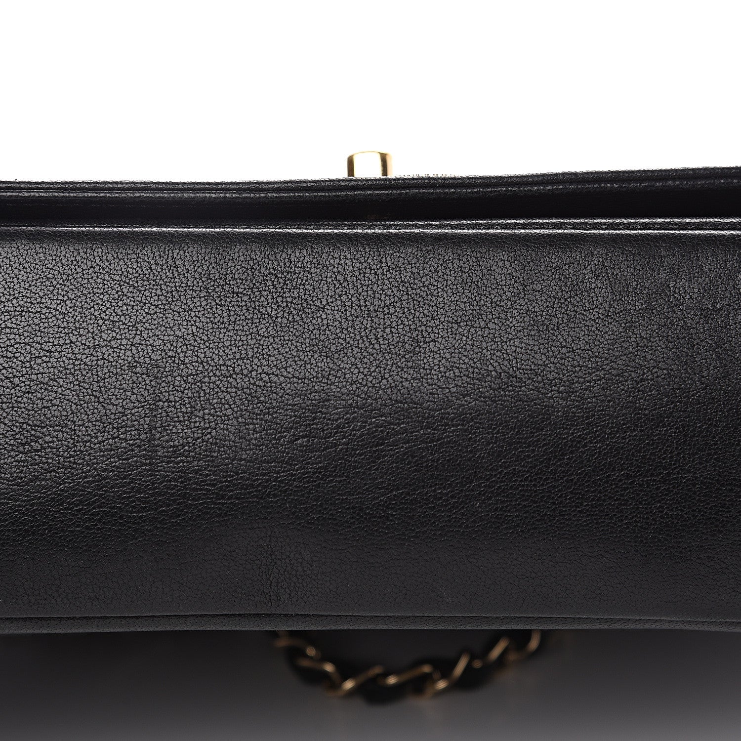 Chanel Sheepskin Chevron Quilted Vintage Mademoiselle Flap Black 9 of 15