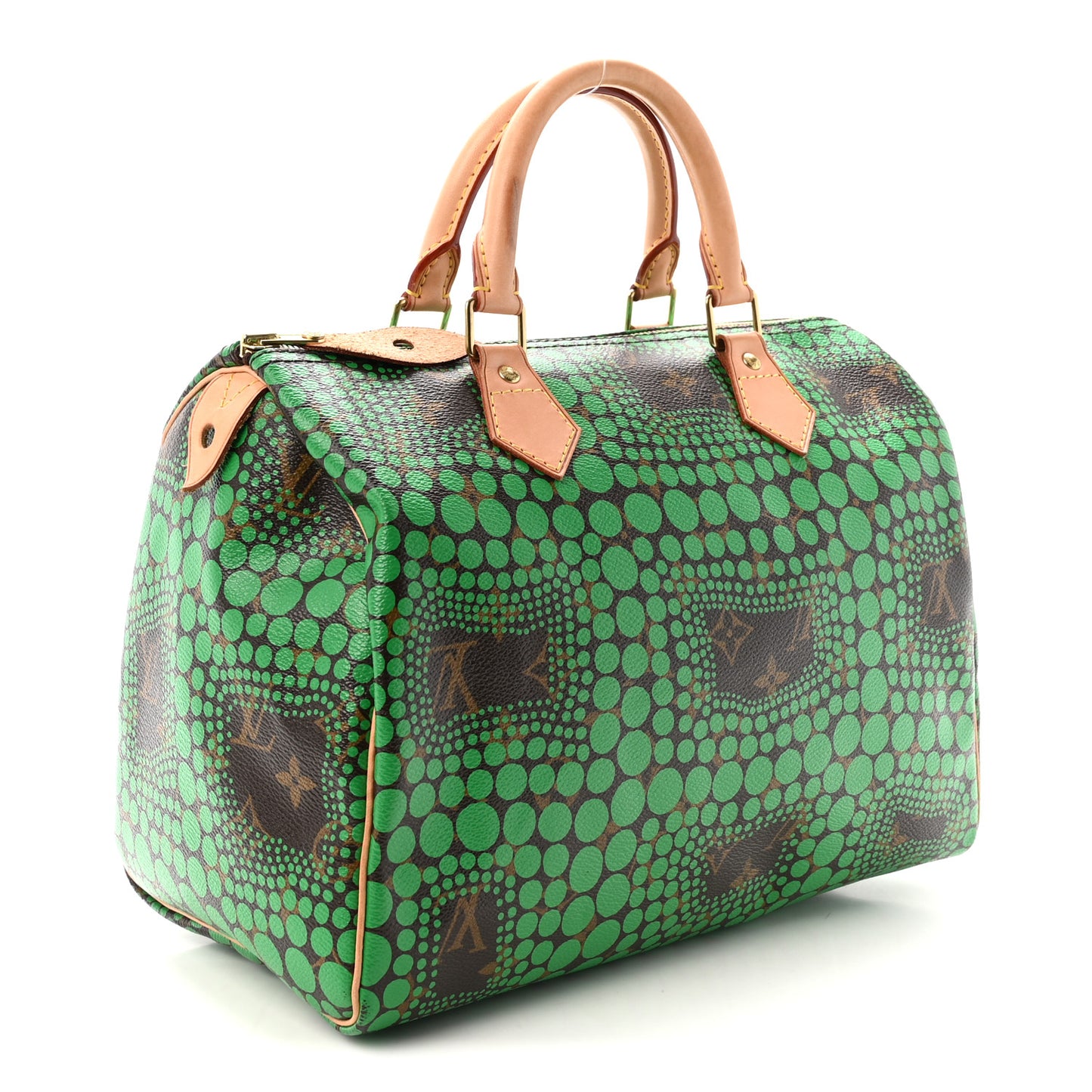 Monogram Kusama Town Speedy 30 Green