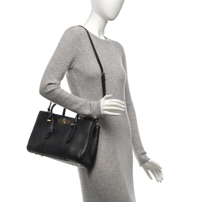 Mulberry Classic Grain Small Bayswater Double Zip Tote Black 2 of 8