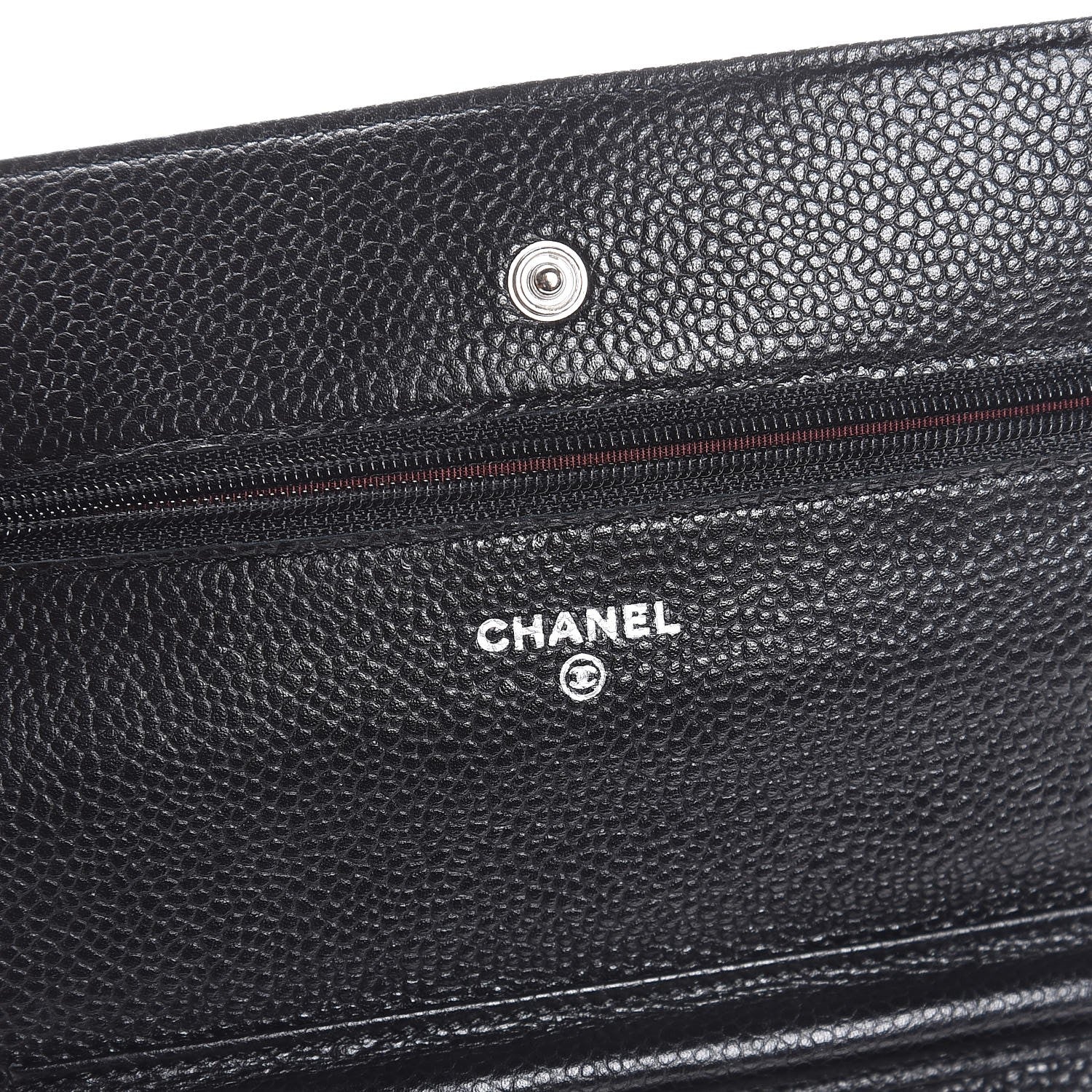Chanel Caviar Quilted Wallet On Chain WOC Black 6 of 8