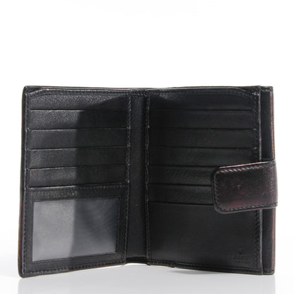 Gucci Calfskin Britt French Flap Wallet Black 5 of 7