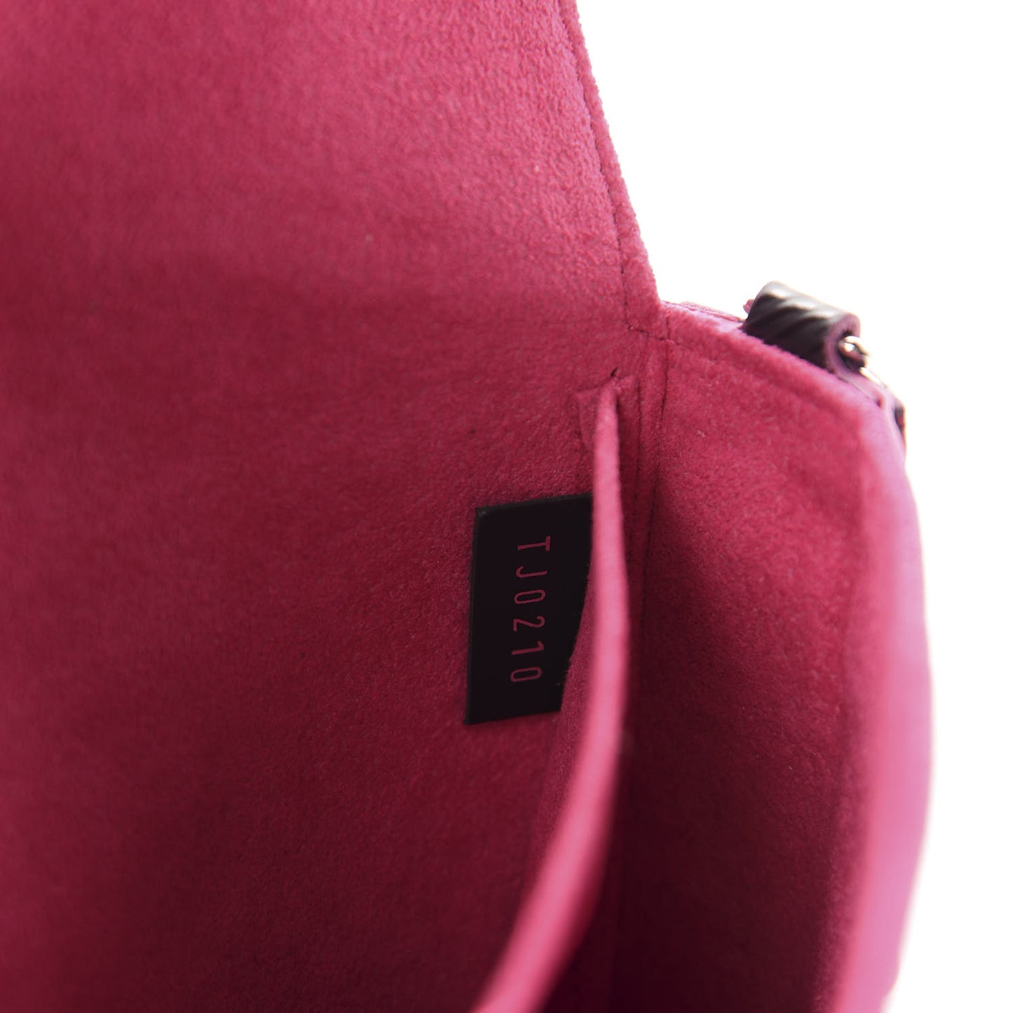 Epi Pochette Felicie Black Hot Pink