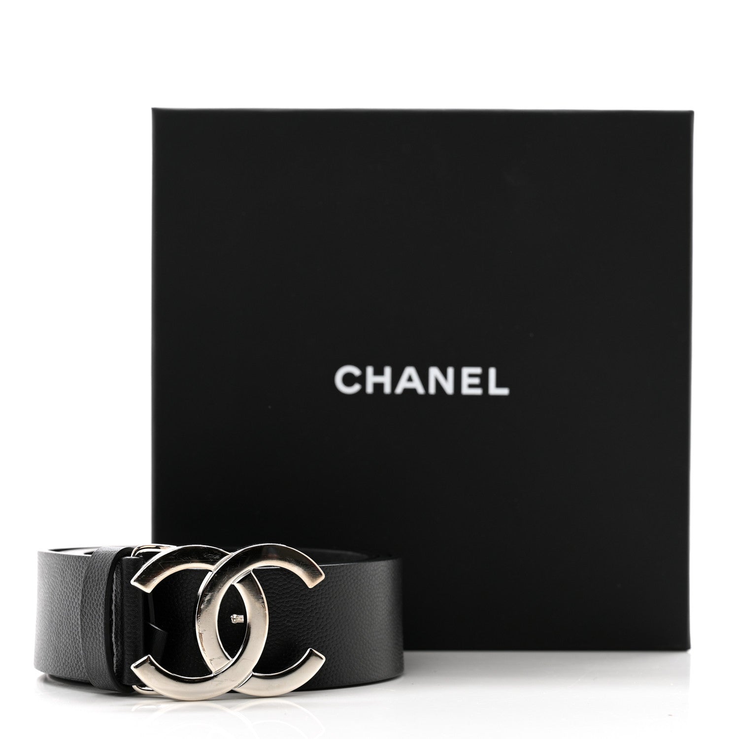 Chanel Caviar CC Belt 95 38 Black 8 of 8