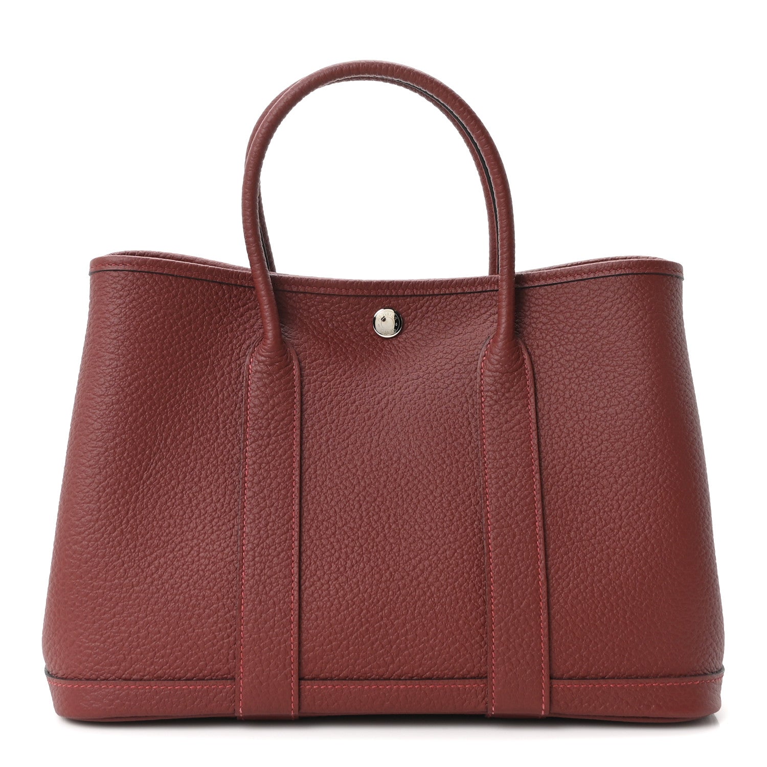 Hermes Vache Country Garden Party 30 TPM Rouge H 1 of 11