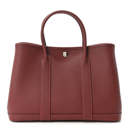 Hermes Vache Country Garden Party 30 TPM Rouge H 1 of 11