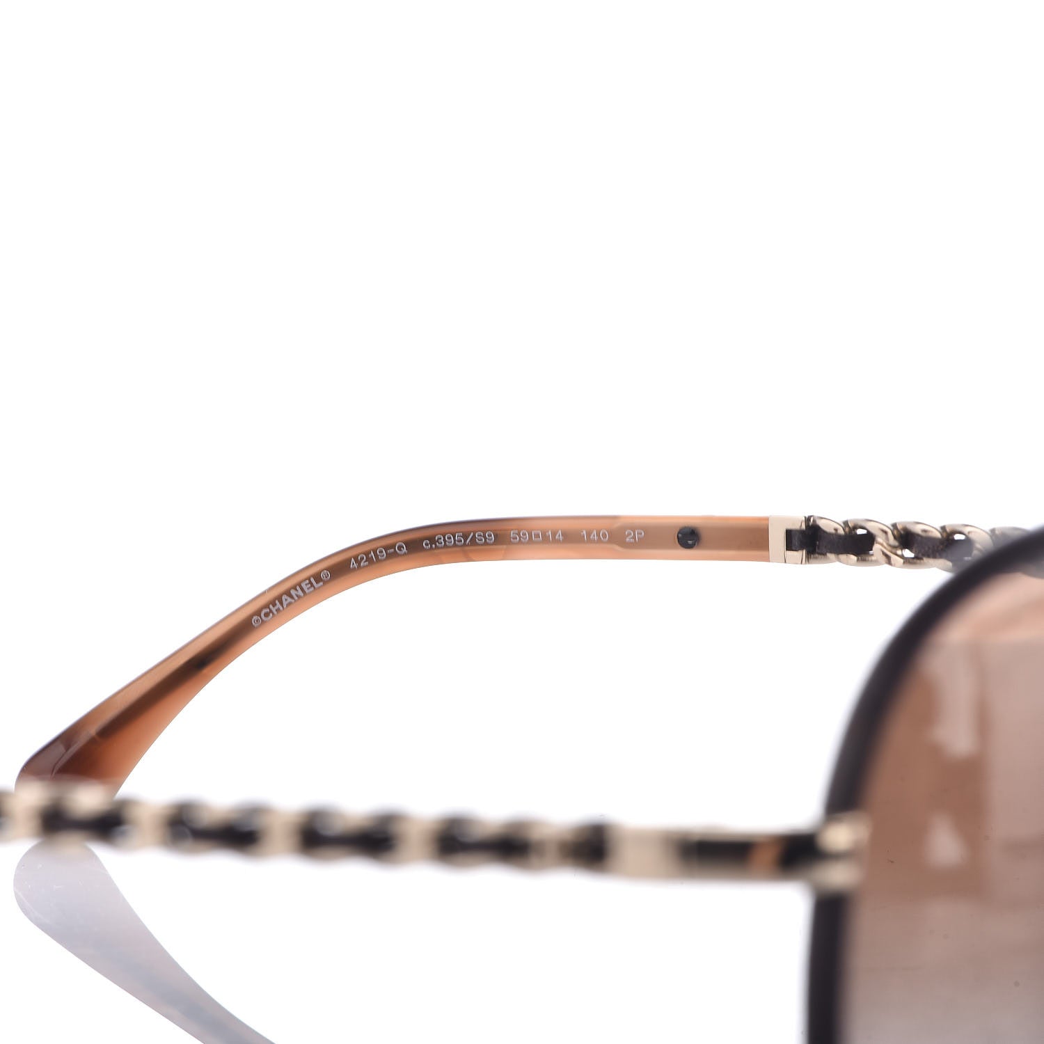 Chanel Metal Polarized Pilot Winter Sunglasses 4219-Q Brown 6 of 7