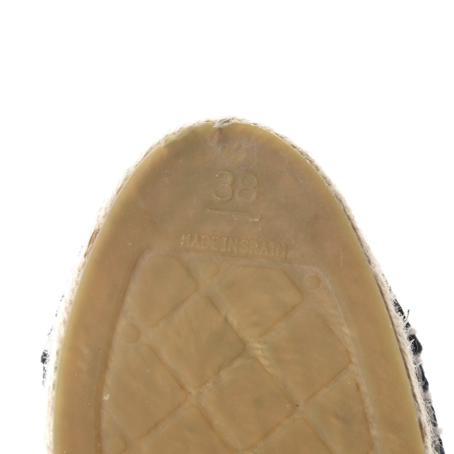 Denim Toile CC Espadrilles 38 Navy Black