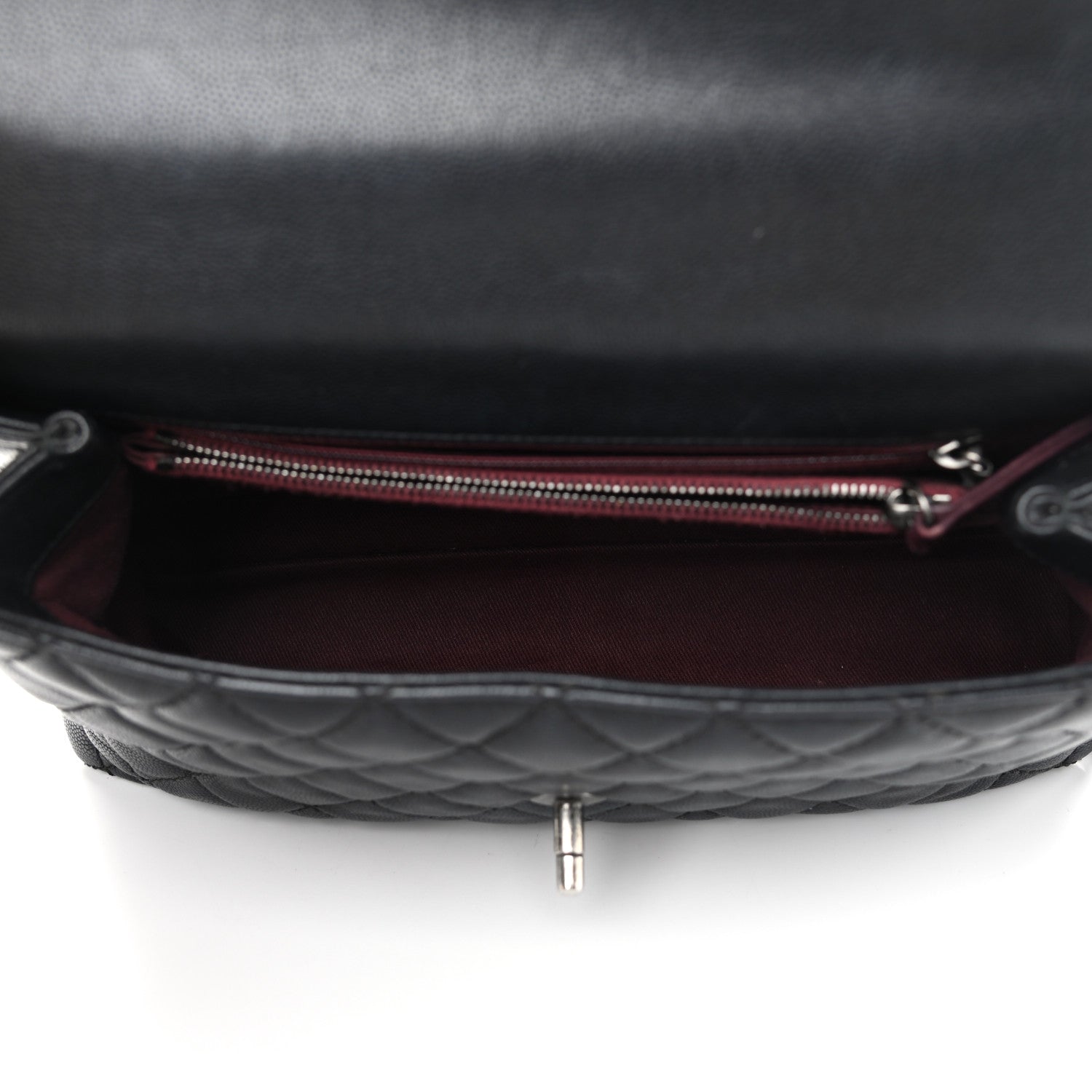 Chanel Caviar Quilted Small Coco Handle Flap Black 4 of 9