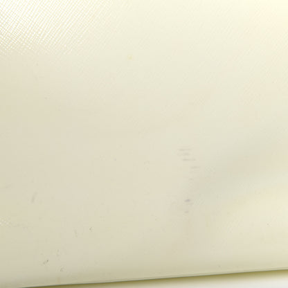 Prada Saffiano Vernice Medium Galleria Double Zip Tote Bianco 11 of 22