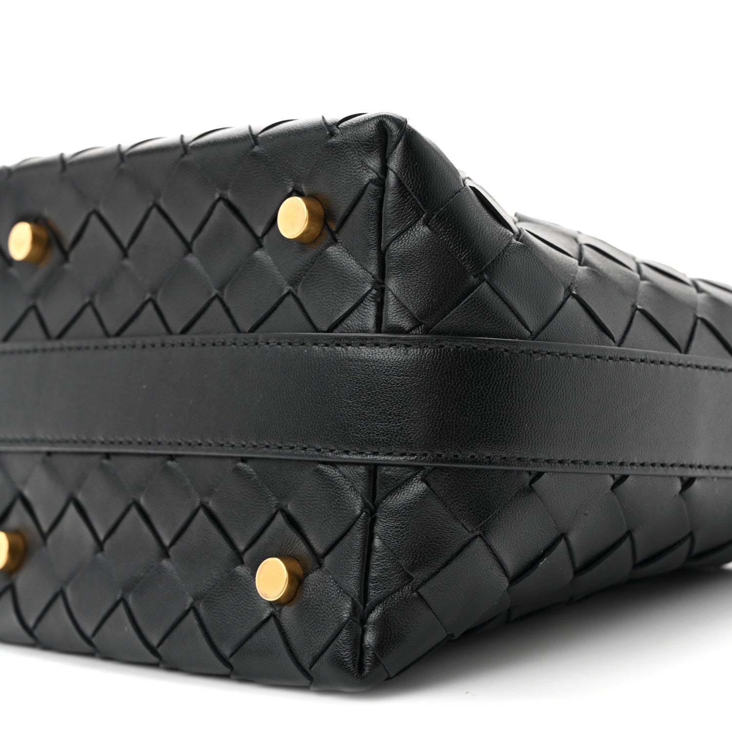 Bottega Veneta Calfskin Nappa Intrecciato Candy Wallace Black 10 of 11