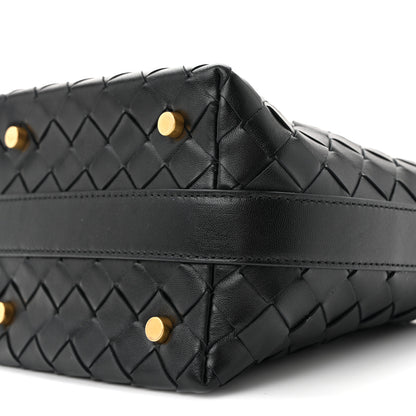 Bottega Veneta Calfskin Nappa Intrecciato Candy Wallace Black 10 of 11