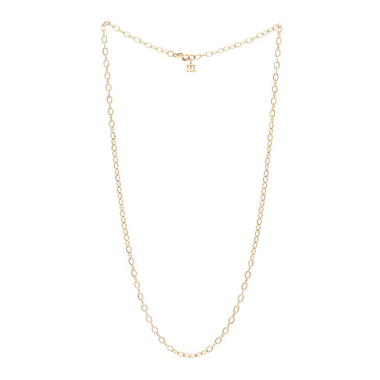 Temple St. Clair 18K Yellow Gold Extra Small Oval Chain Necklace 18" 3 of 5