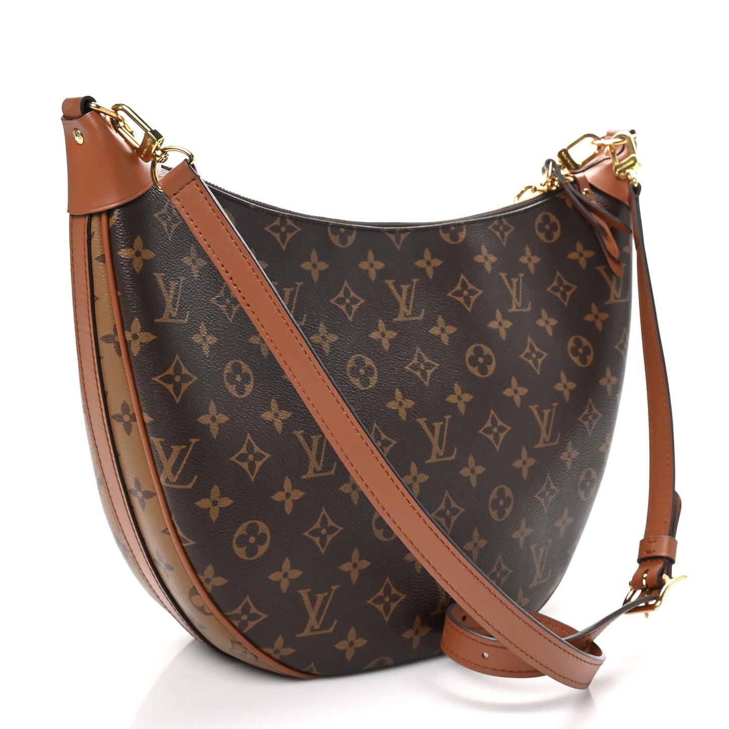 Reverse Monogram Loop Hobo