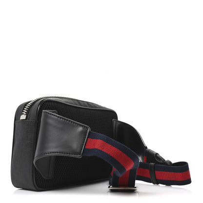 Gucci Soft GG Supreme Monogram Web Belt Bag Black Grey 2 of 9