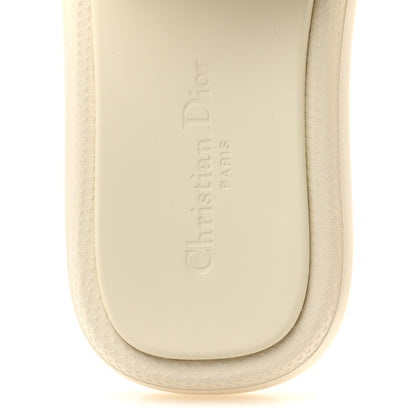 Christian Dior Rubber D-Club Slide Sandals 37 Off White 7 of 9