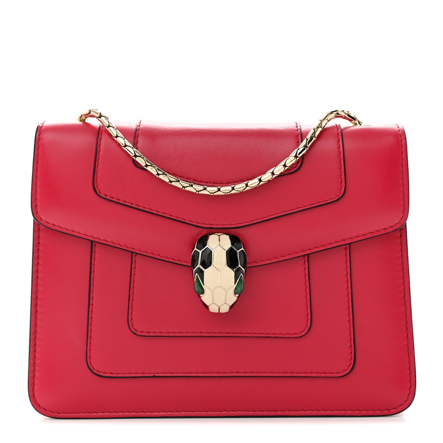 Calfskin Serpenti Forever Crossbody Bag Pink