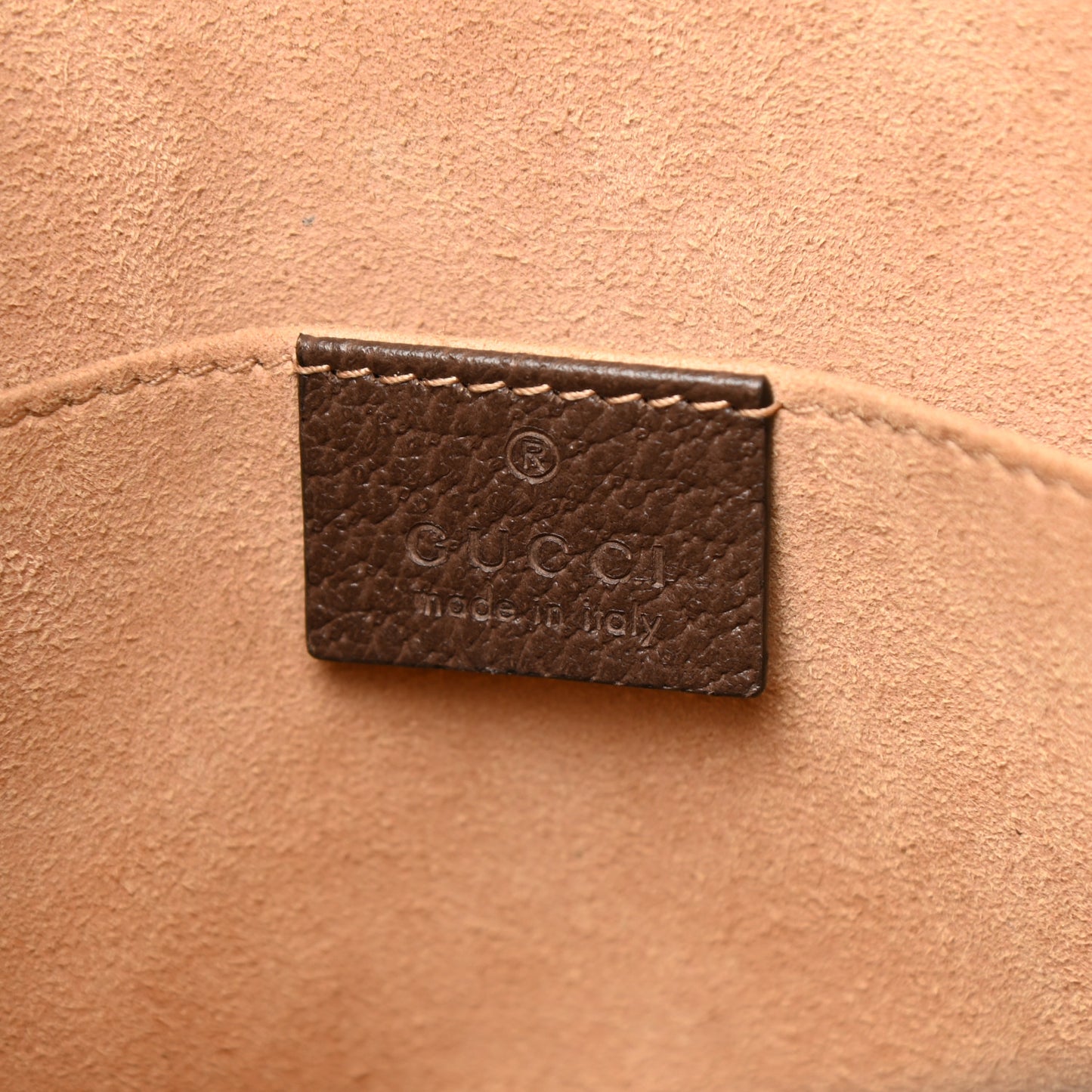 GG Supreme Monogram Web Ophidia Pouch Brown
