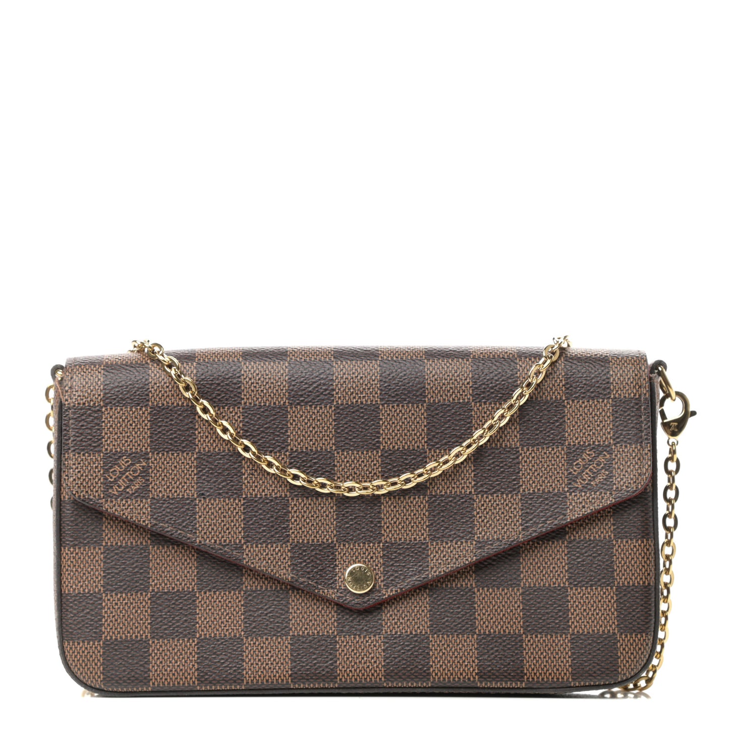 Damier Ebene Pochette Felicie Chain Wallet