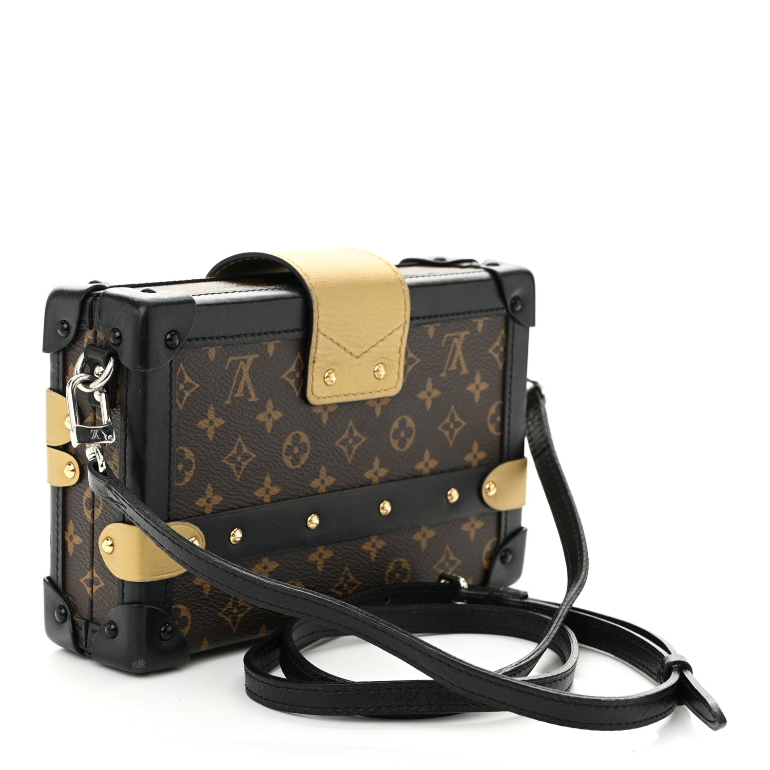 Louis Vuitton Monogram Column Petite Malle Black 3 of 10