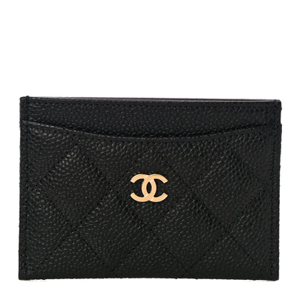 Chanel Caviar Quilted Card Holder Black 1 of 12