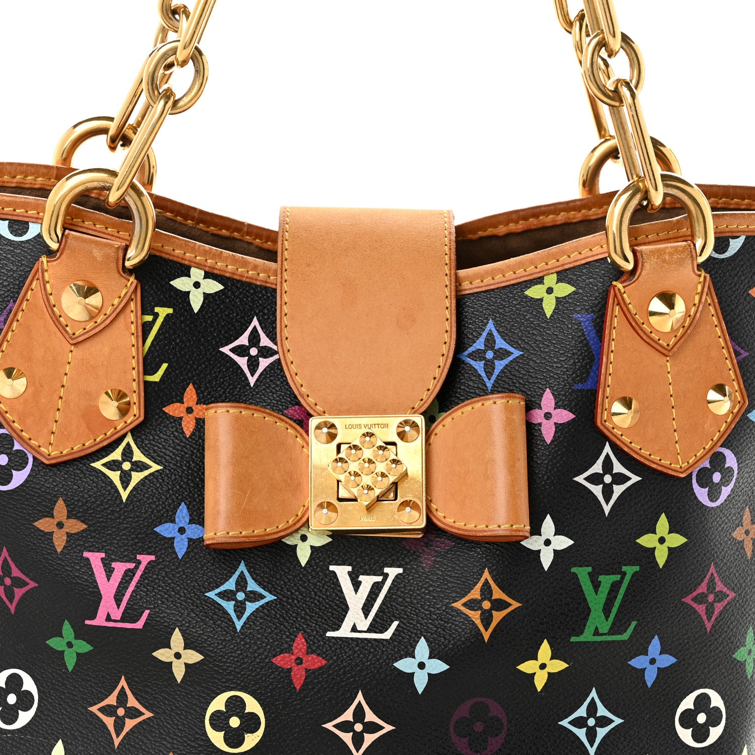 Louis Vuitton Monogram Multicolor Annie MM Black 7 of 10