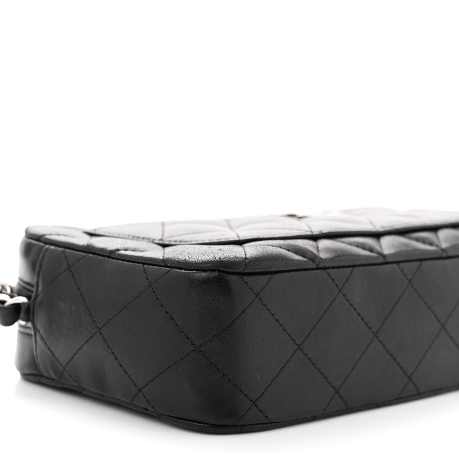 Chanel Lambskin Quilted Small Timeless Camera Case Black 9 of 10