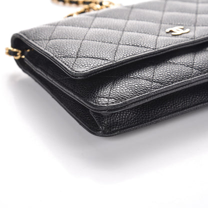 Chanel Caviar Quilted Wallet On Chain WOC Black 11 of 12