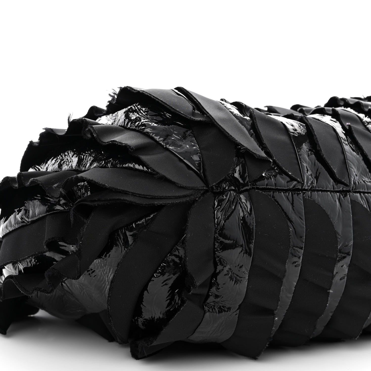 Prada Nappa Ruffle Bag Black 10 of 12